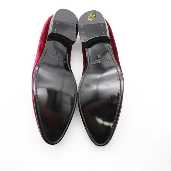 To Boot New York Velvet Burgundy Men's Size 11 Slip On Dress Shoes